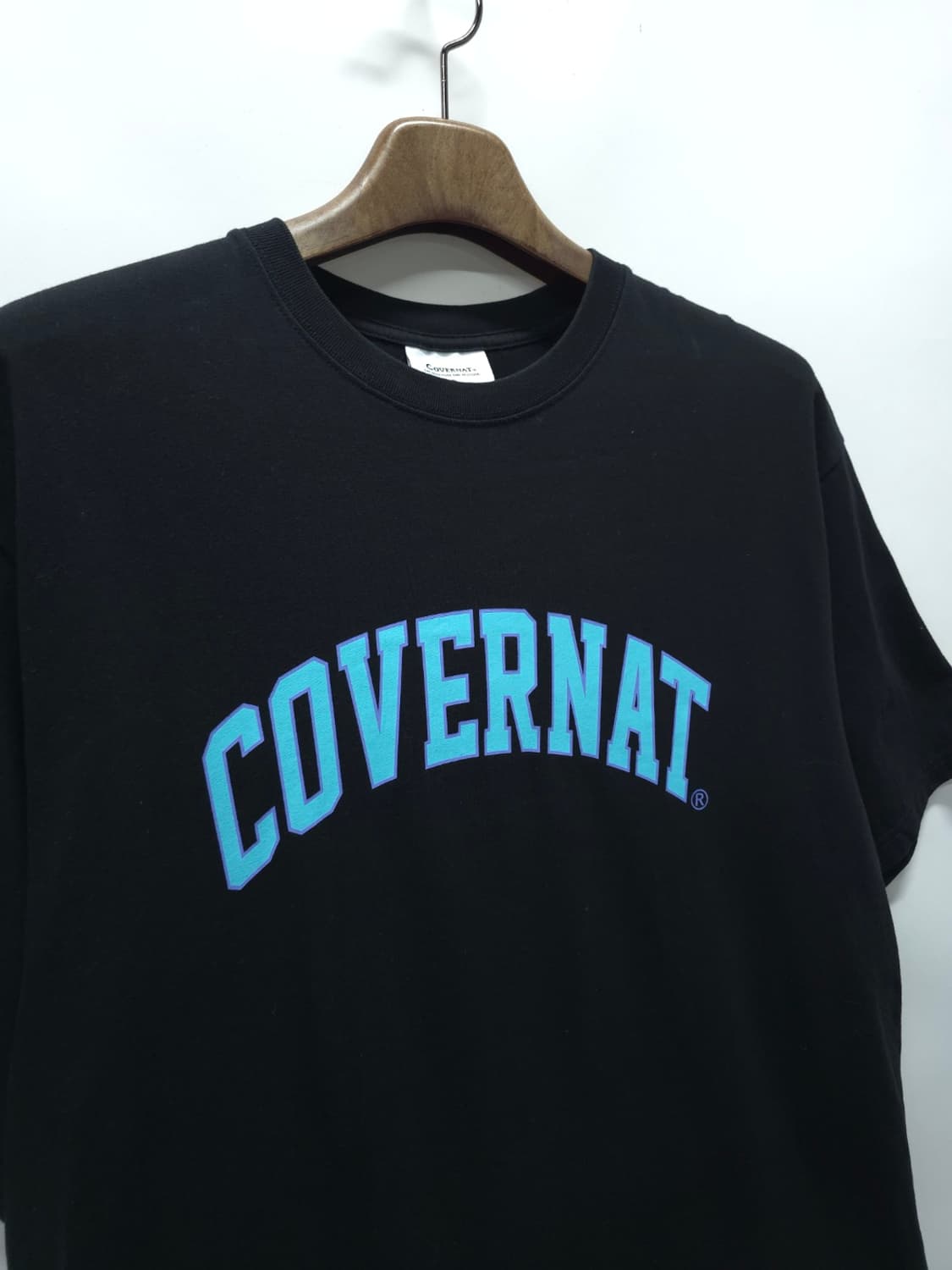 커버낫 아치 로고 반팔 티셔츠 블랙 XL 상품이미지5