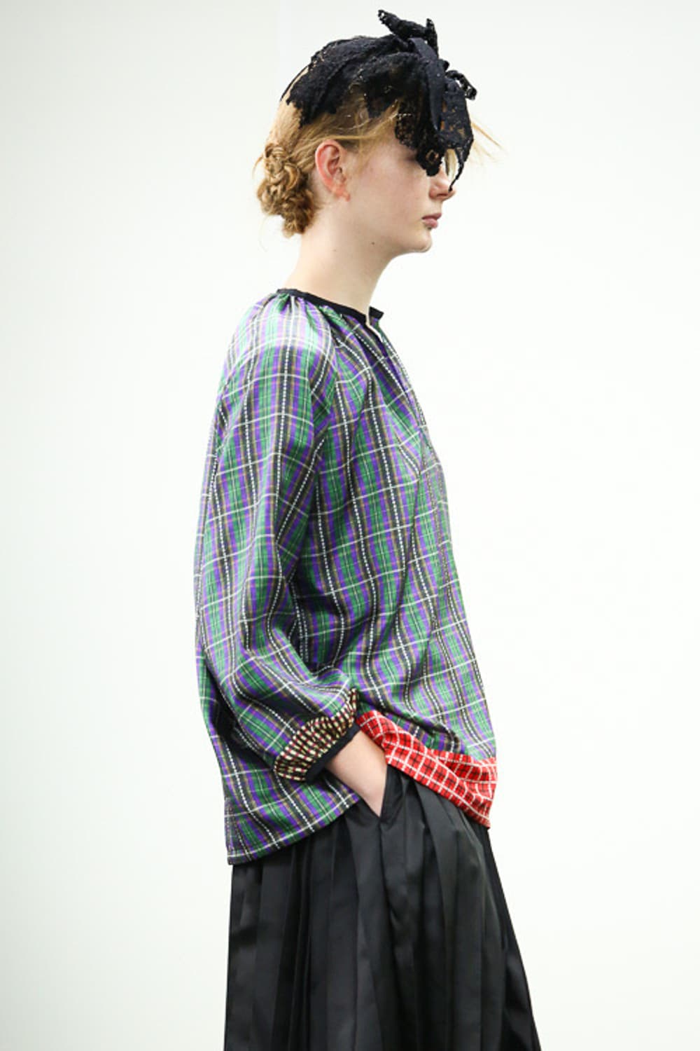 Mixed Pattern Blouse 상품이미지3