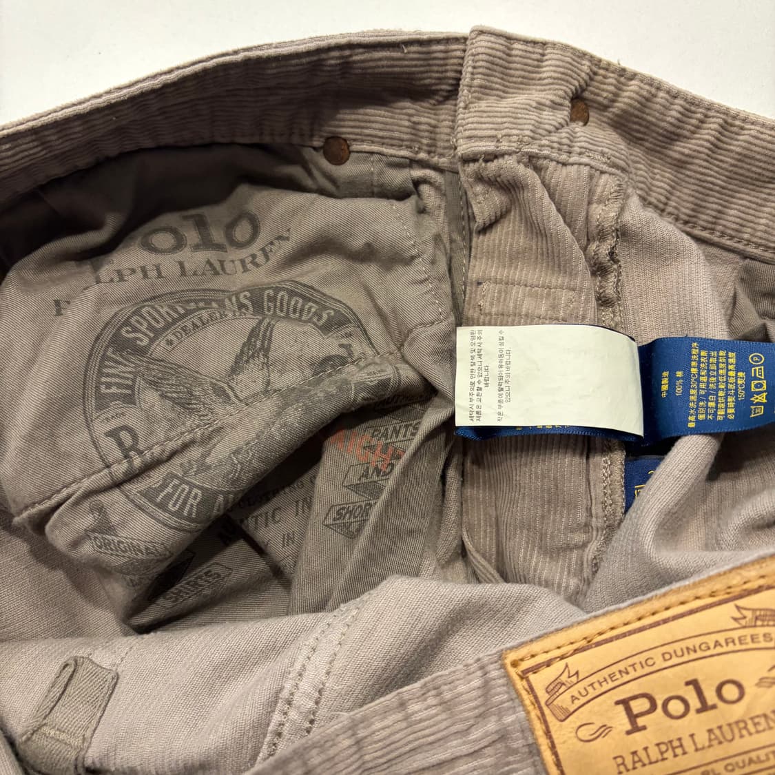 [34] 폴로 랄프로렌 RL 코듀로이 바지 브라운 팬츠 D461 상품이미지8