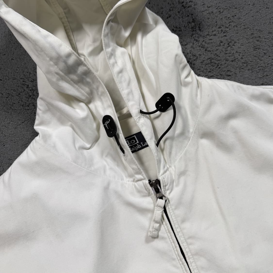 90's 폴로 코튼 후드 집업 자켓 상품이미지3