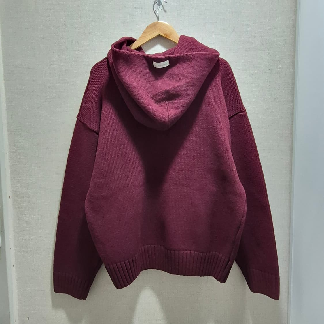 (XL) noice 노이스 후디 니트 버건디 상품이미지5