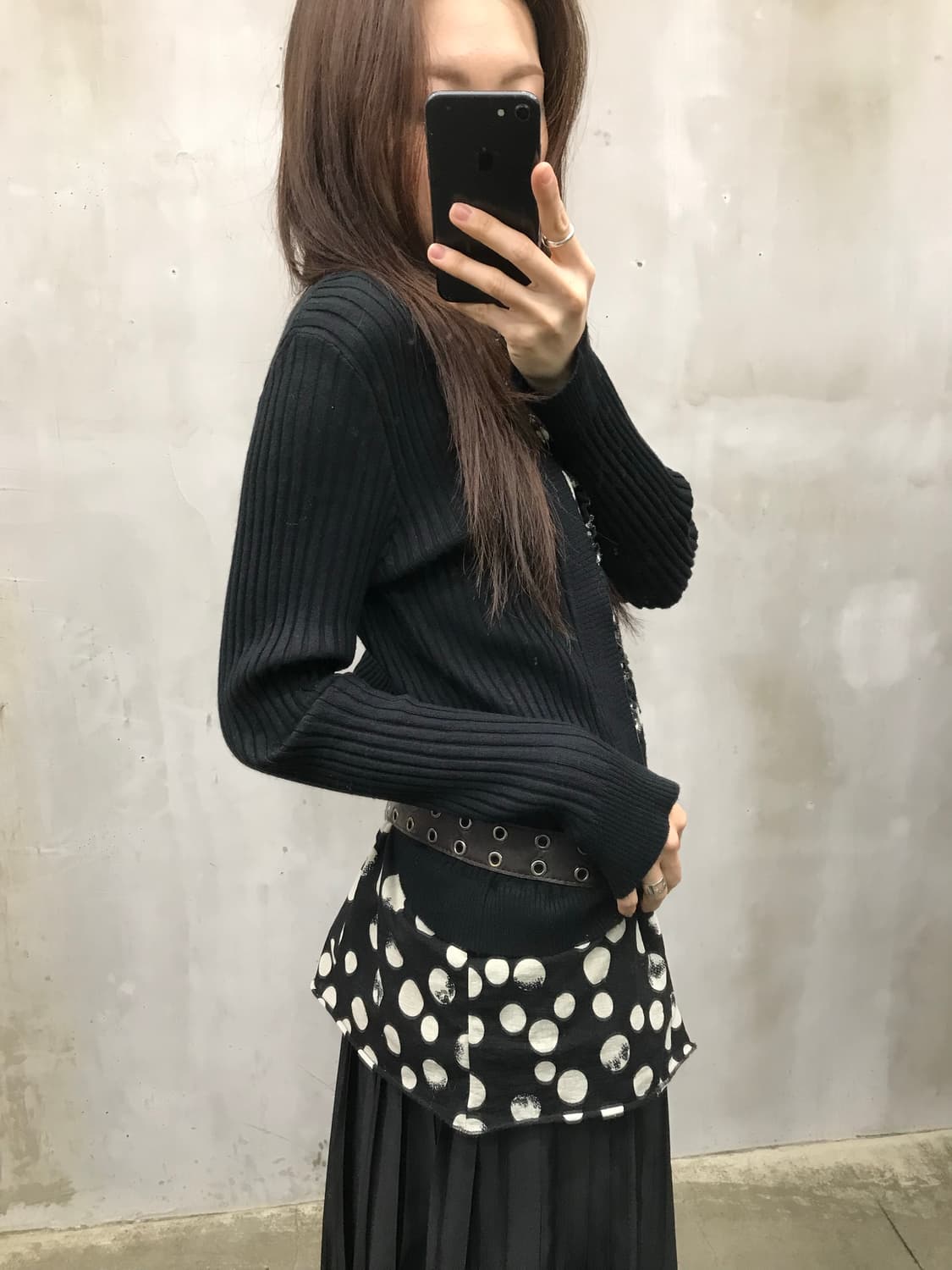 Frill dot layered knit 상품이미지3