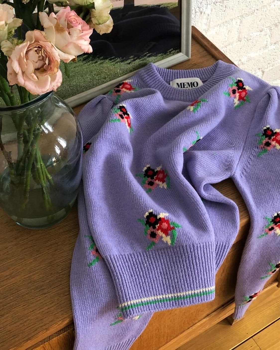 메모오피셜 니트 부케 - 바이올렛 상품이미지1