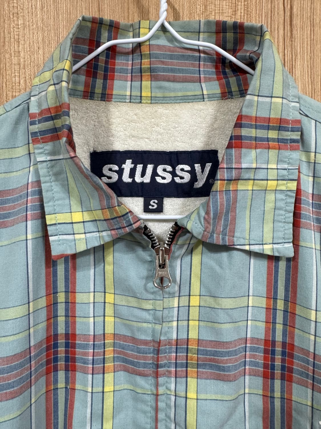 90s stussy plaid jacket (made in usa)  상품이미지4