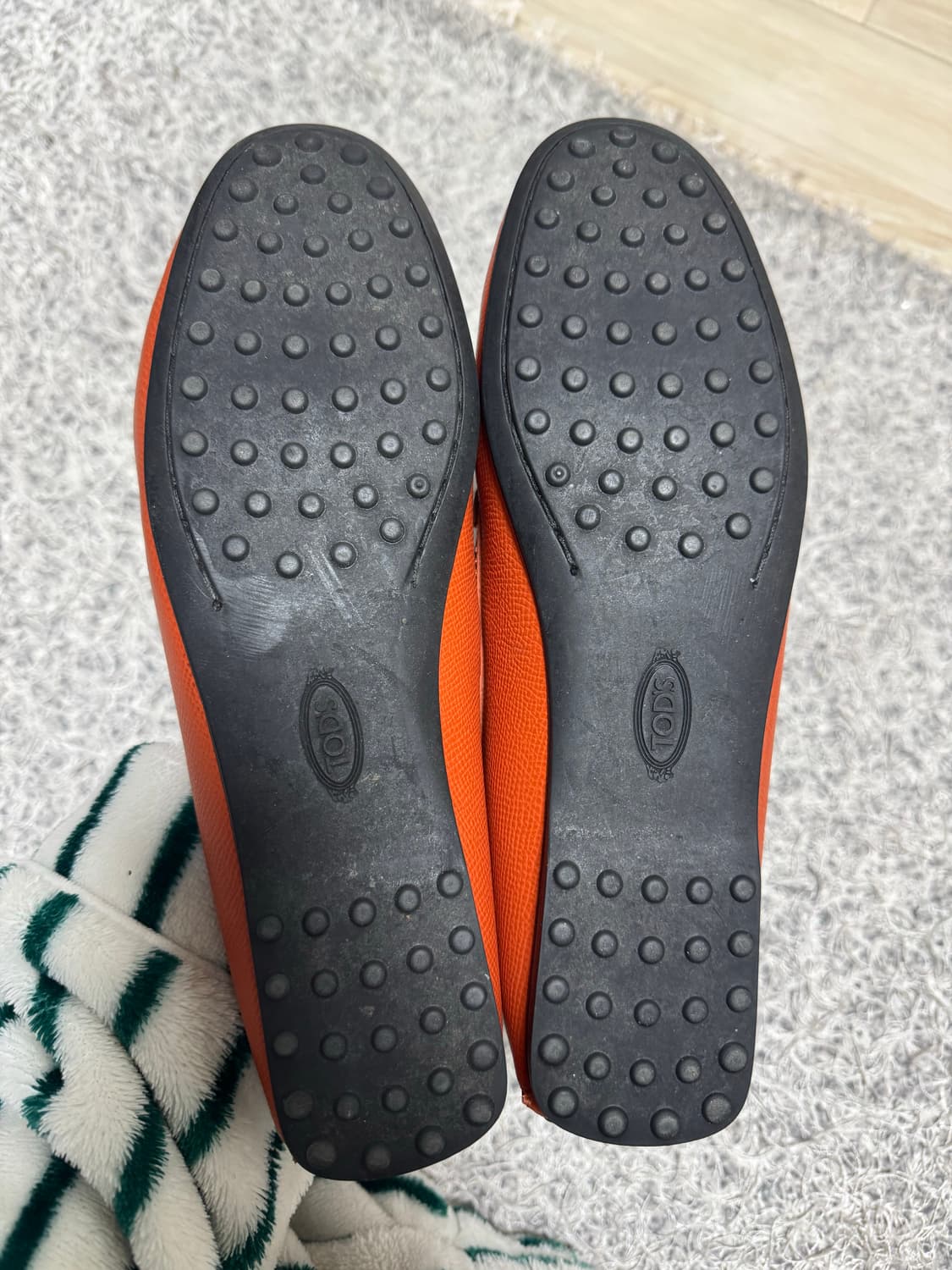 TOD'S 토즈 여성 드라이빙슈즈 로퍼 오렌지 37.5(245)사이즈 상품이미지3