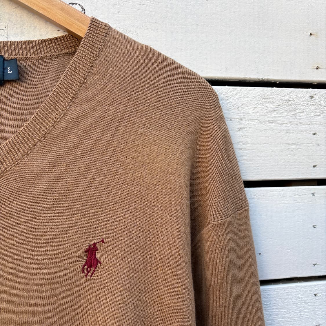 Polo 폴로 피마코튼 브이넥 니트 상품이미지3