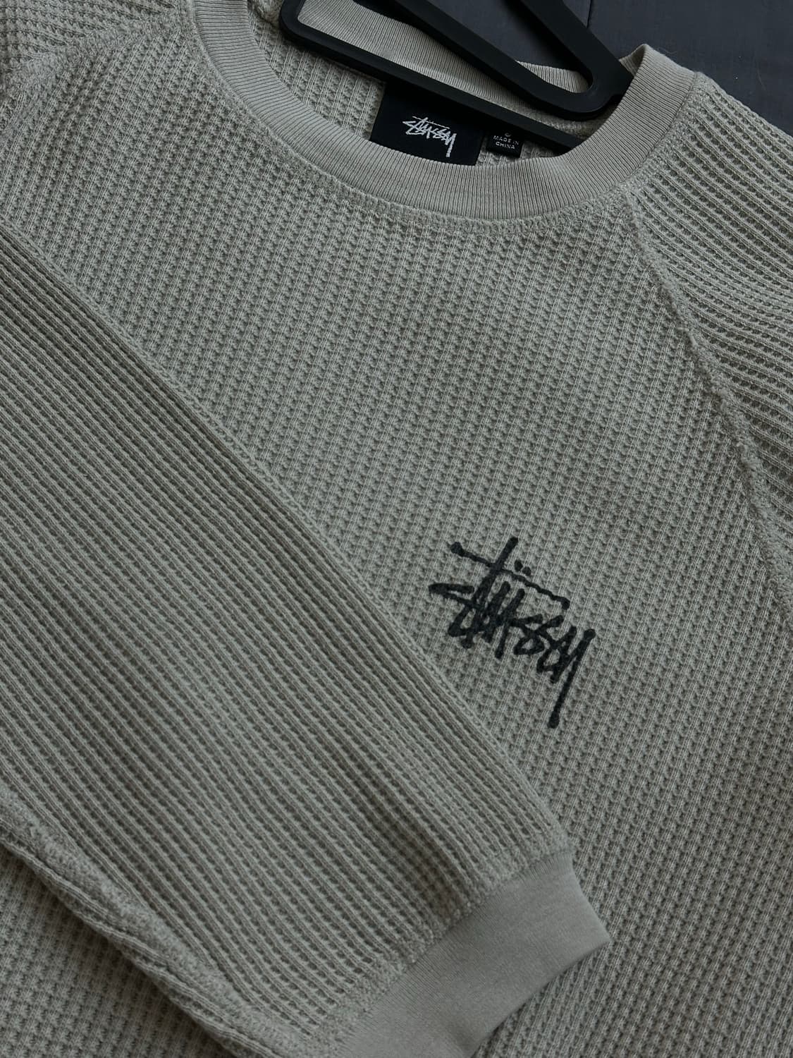 스투시 래글런 써멀 롱슬리브 베이지 S 상품이미지3