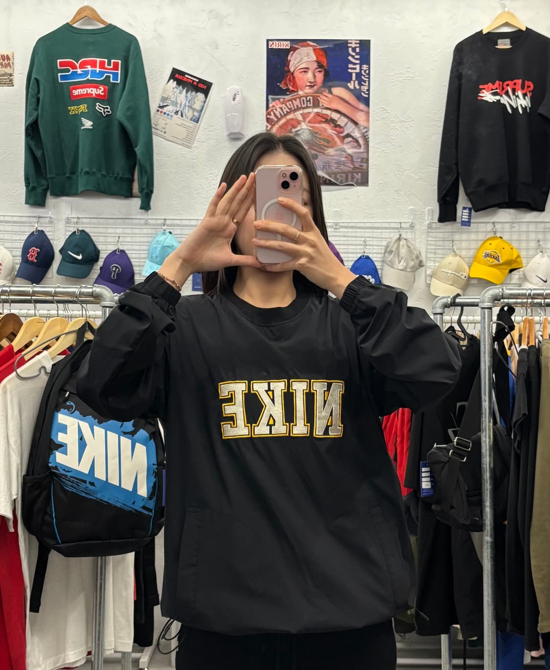 나이키 나일론 우븐 웜업 블랙 M 상품이미지1