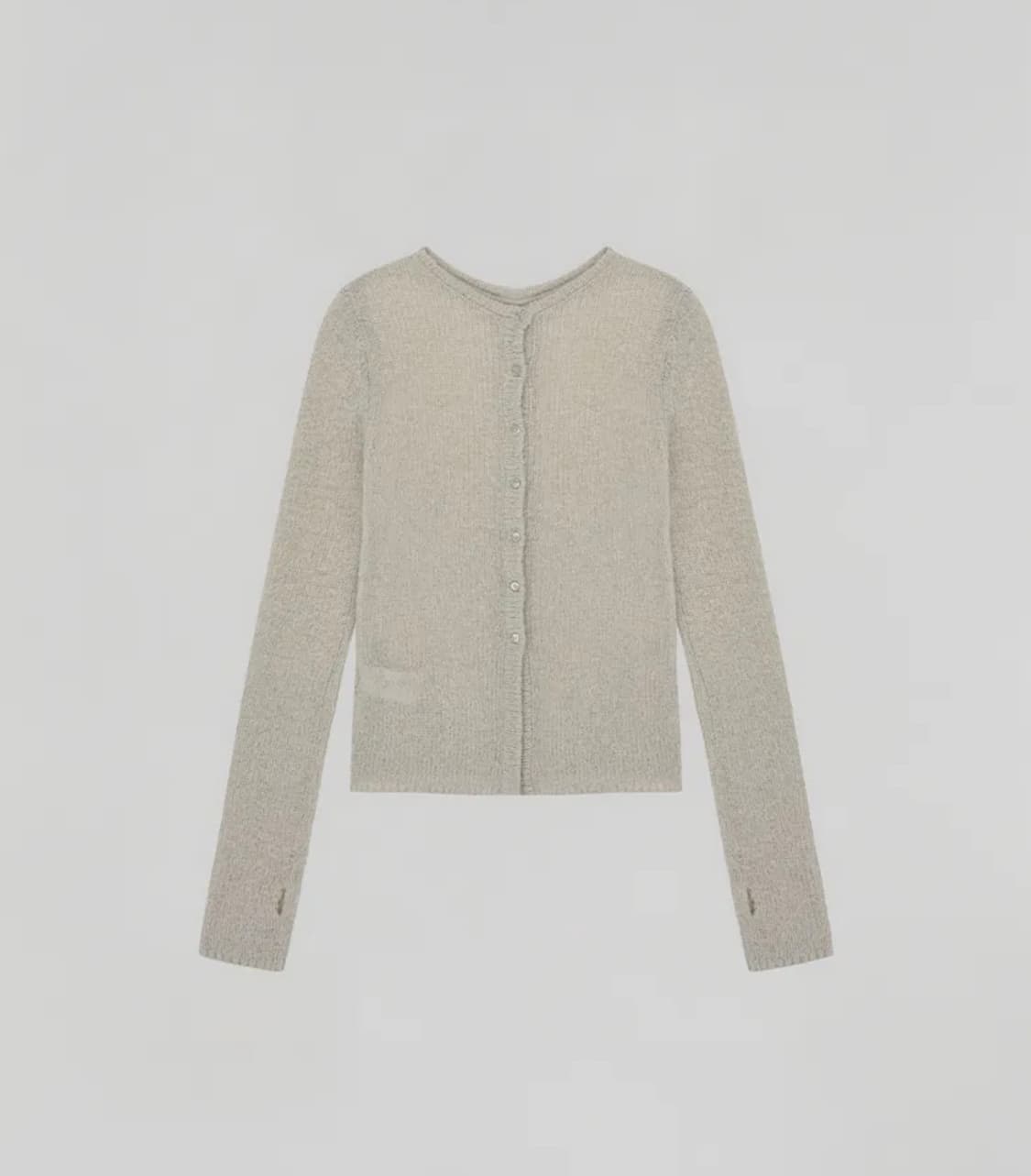 로우타이드 lowtide 알파카 핸드워머 니트(그레이) 상품이미지3