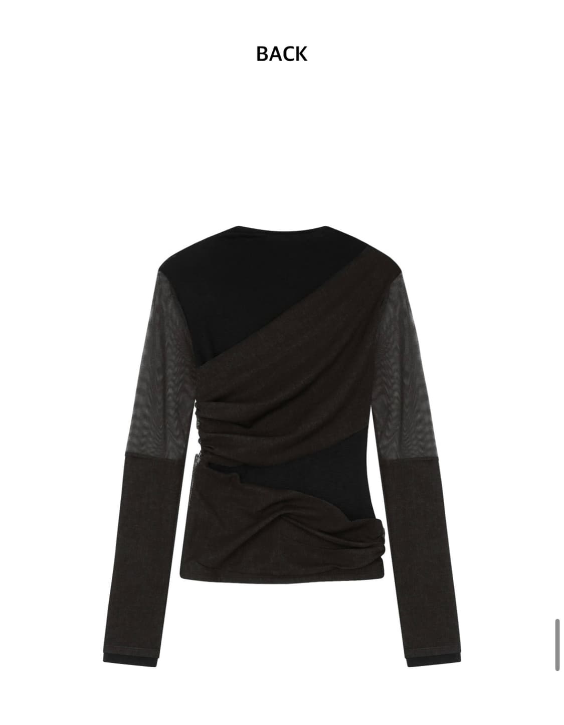 킴지수Leyered long sleeve top - blakc 상품이미지6