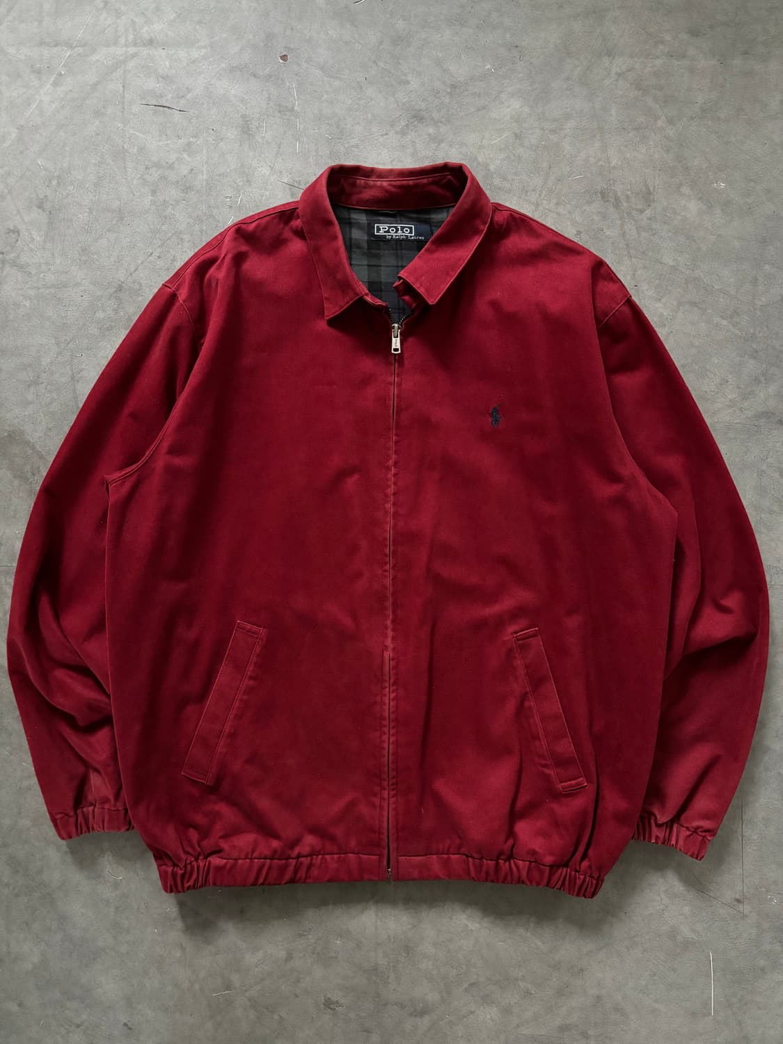 Polo 폴로 랄프로렌 딥레드 코튼 헤링턴 자켓 상품이미지1