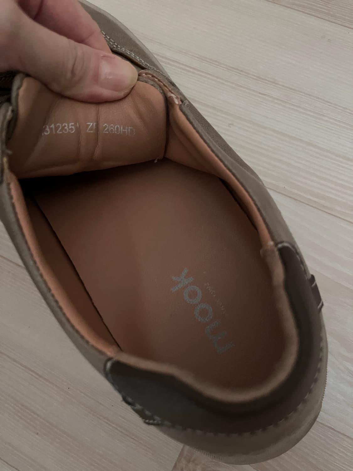 Mook 무크 베이지 가죽 스니커즈_260mm 상품이미지7