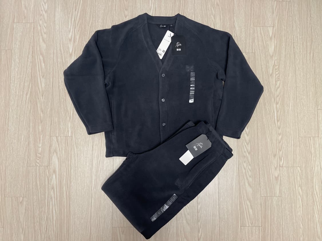 유니클로 니들스 다크그레이 가디건 팬츠 셋업 M 상품이미지3