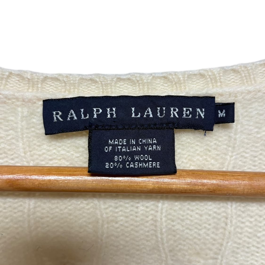 3775 랄프로렌 베이지 꽈베기 케이블니트 상품이미지4