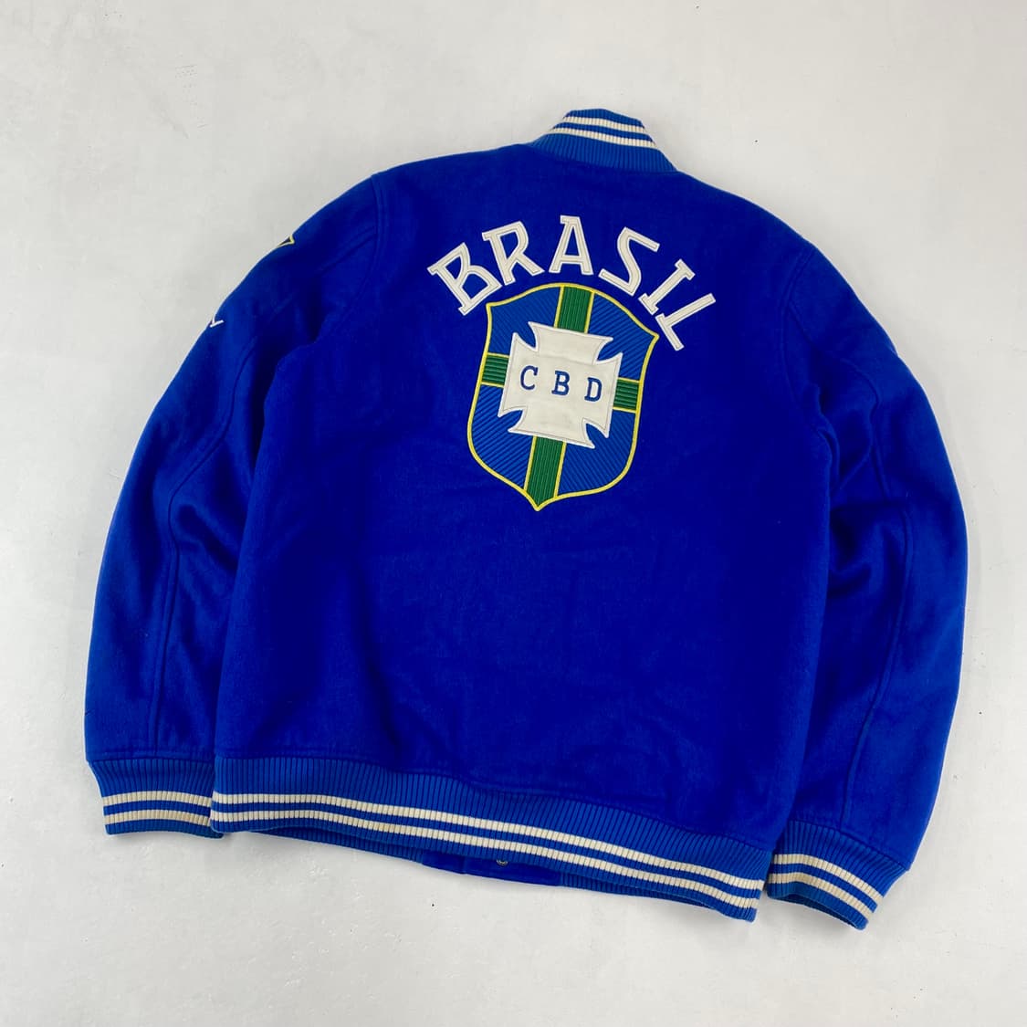00s 나이키 레더 패치 브라질 바시티 자켓 (105) 상품이미지3