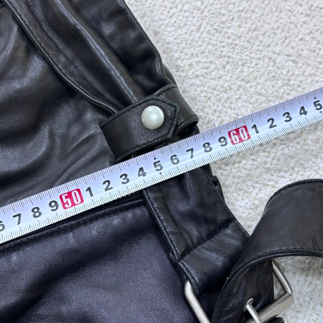 실측확인 빈티지 가죽 라이더 자켓 0410E 상품이미지5