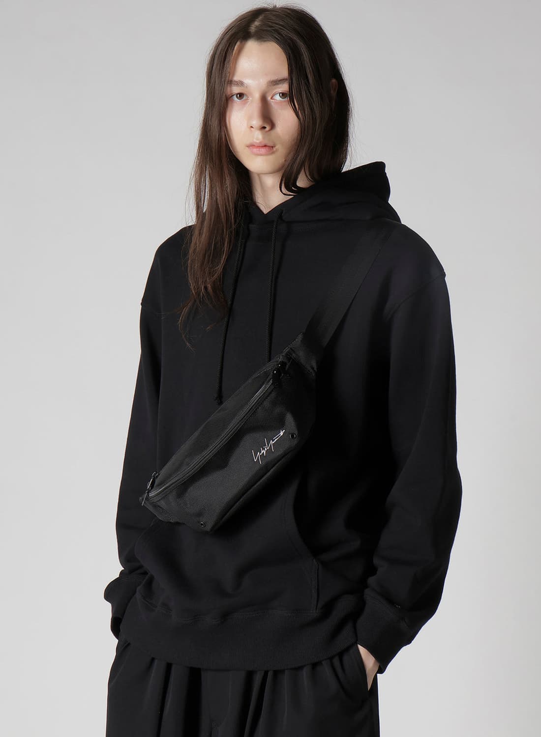 요지야마모토 / 25ss YY 시그니처 나일론 웨이스트백 상품이미지9