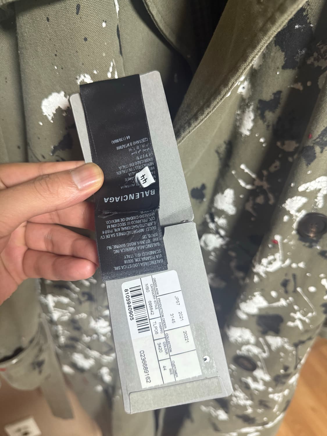 발렌시아가 아티스트프렌치코트 (44) 상품이미지4