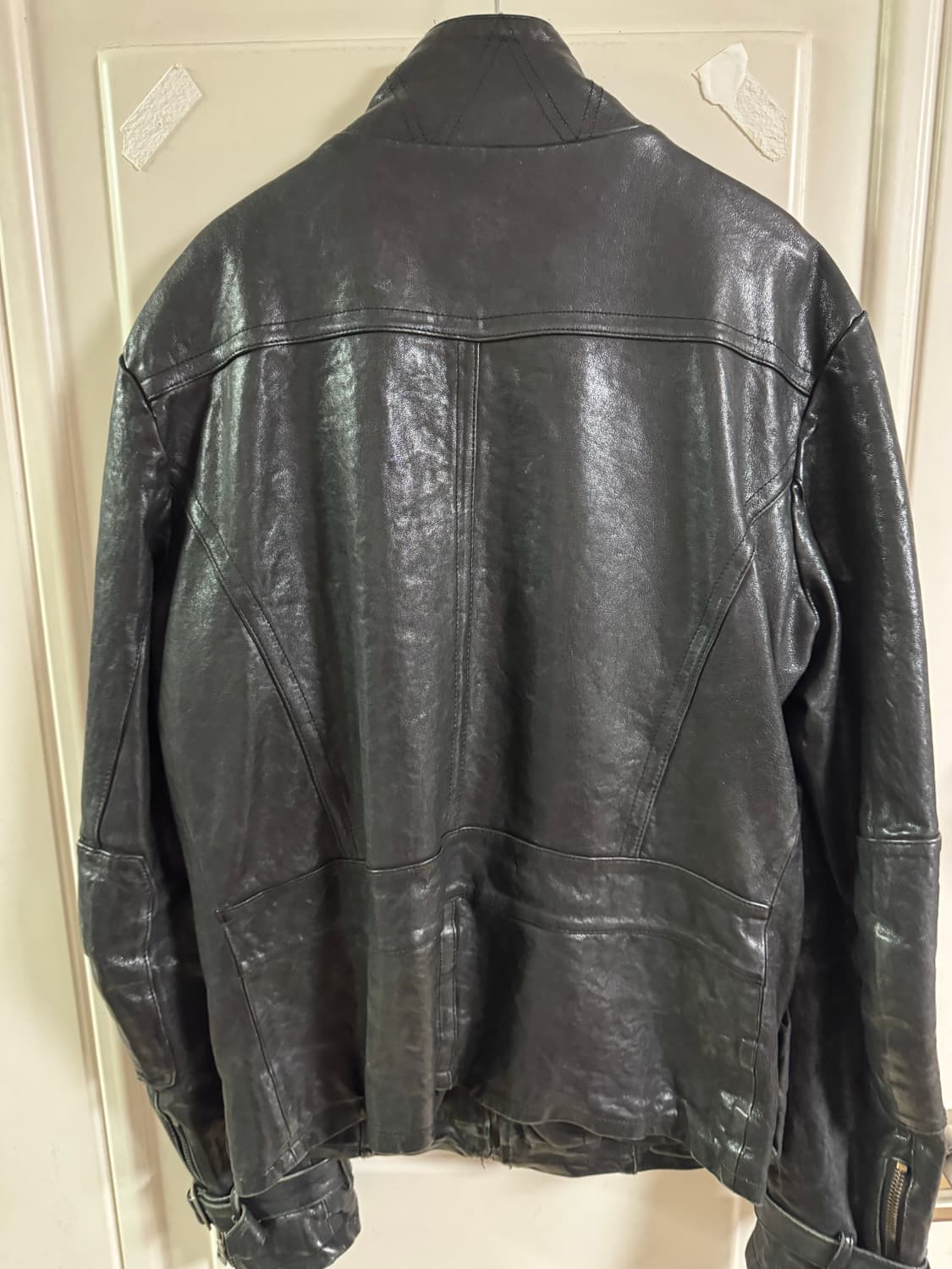 빈티지 램스킨 레더 자켓 S 상품이미지2