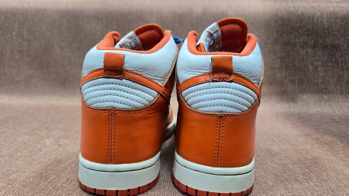 나이키 260mm- 세탁완료 덩크 하이 데니슈파 오렌지/화이트 운동화 상품이미지5