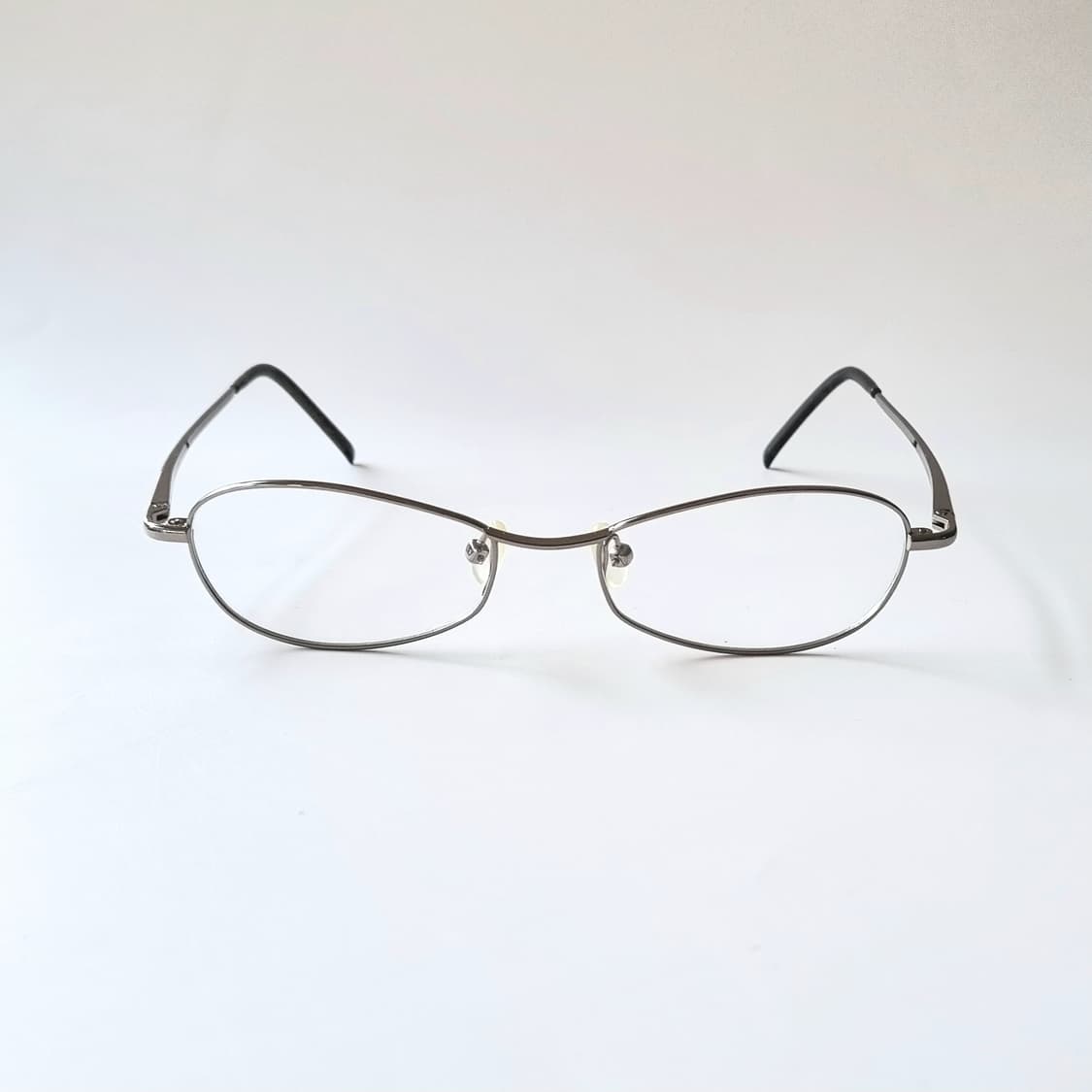 데드스탁 지적인 무드 Y2K 긱시크 슬림 타원형 메탈 안경테 668 상품이미지2