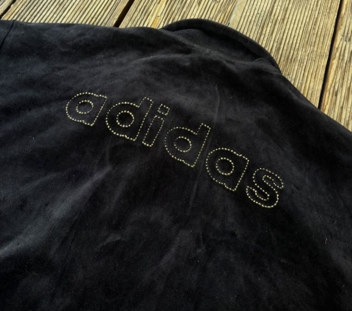 아디다스 벨벳 블랙 트랙탑 져지집업 100/L 상품이미지2