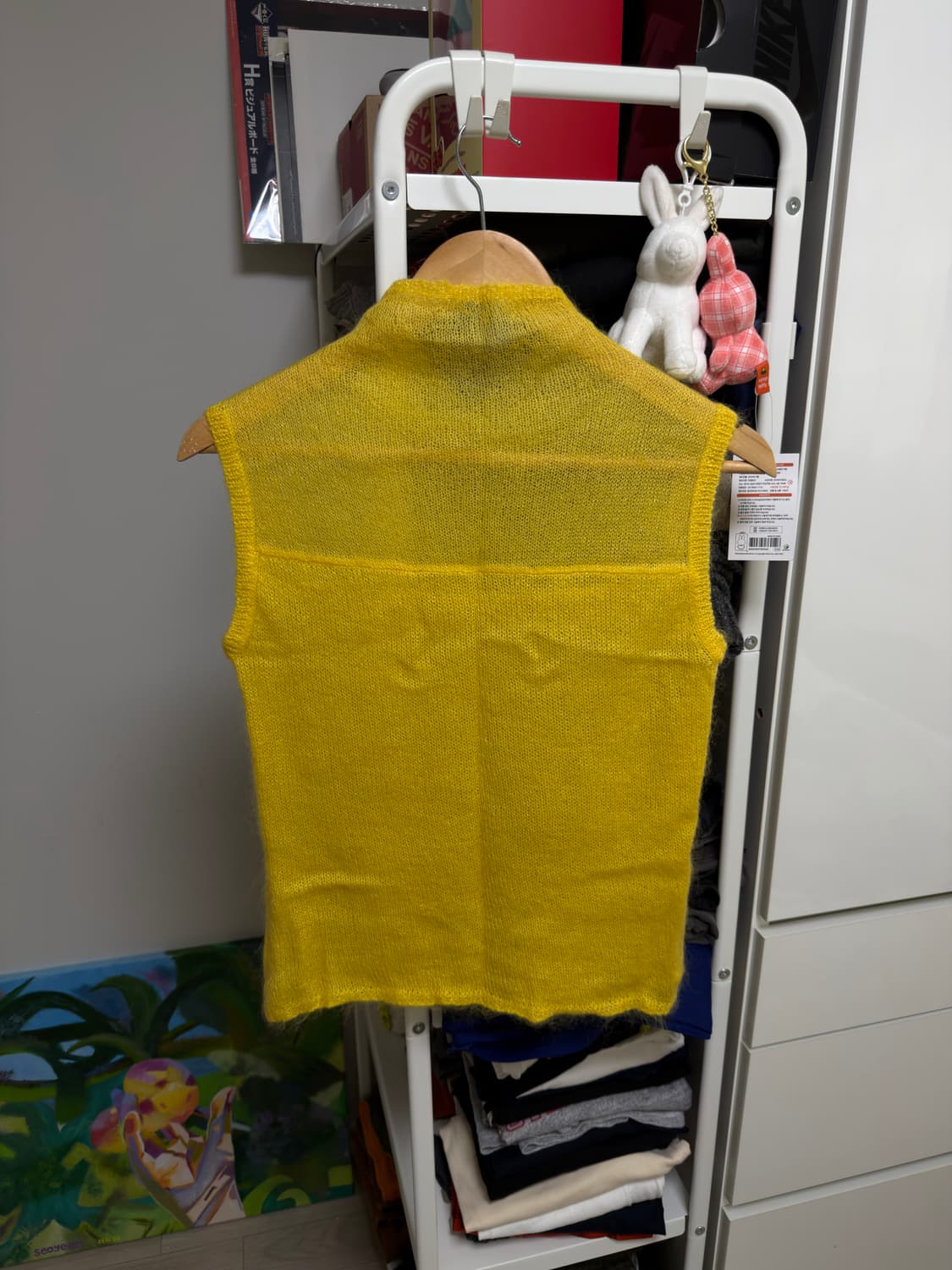 하프넥 니트 슬리브리스 상품이미지2