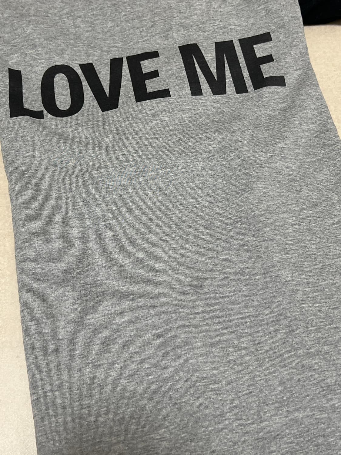 러브미 하프 티셔츠 그레이(2size) 상품이미지4