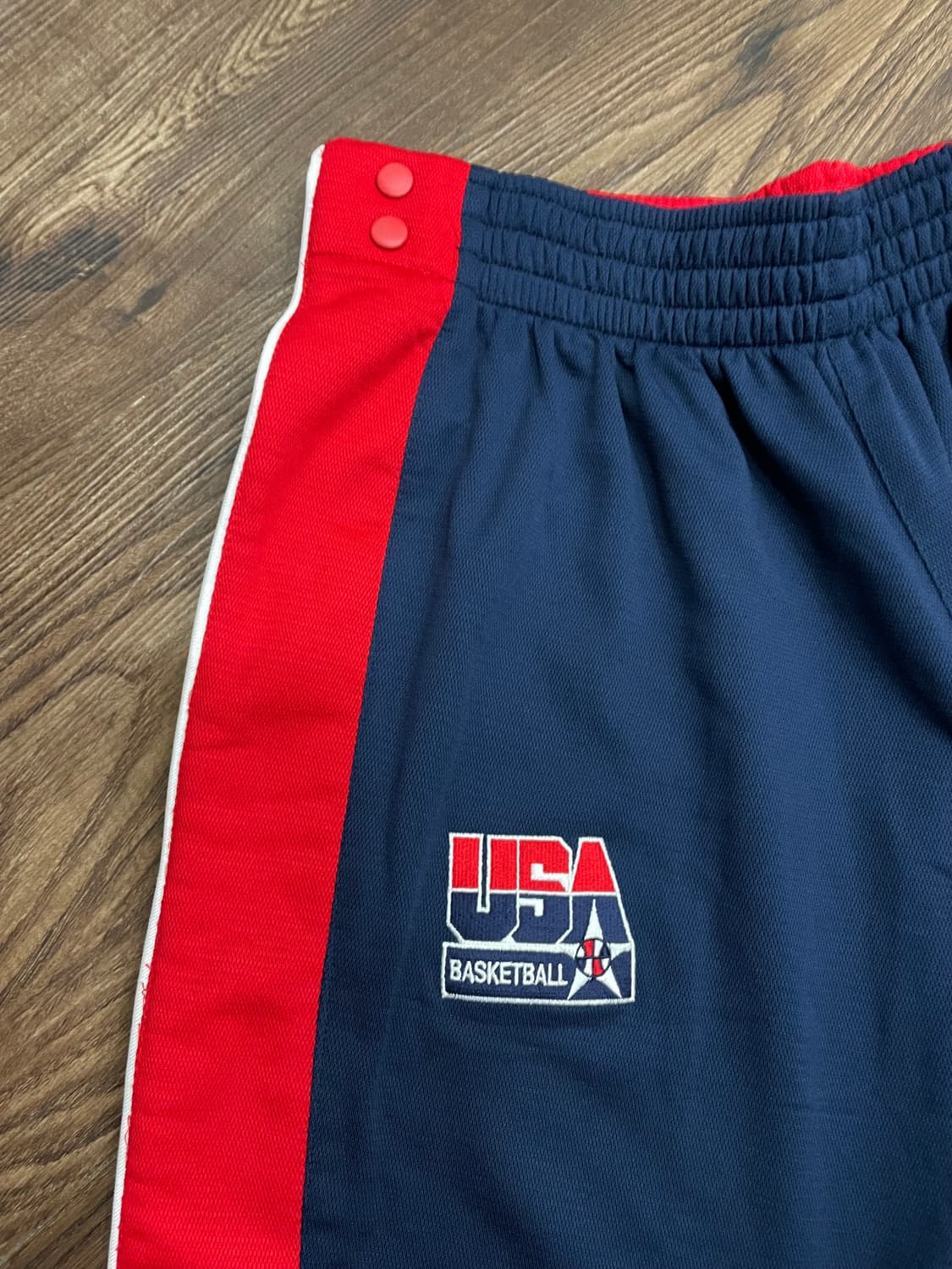 나이키 USA 베스킷볼 올드스쿨 스냅버튼 팬츠 네이비 상품이미지5