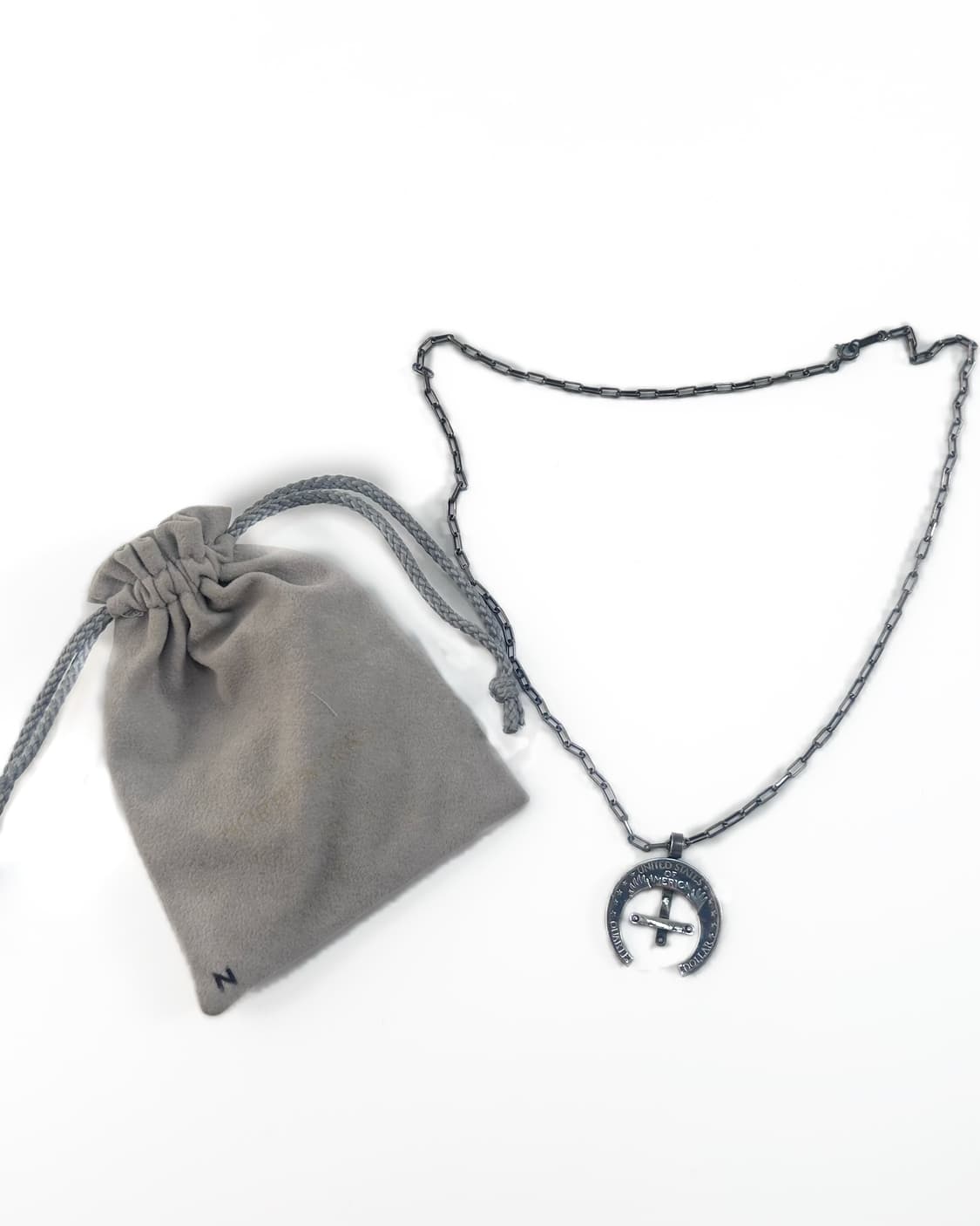 Os) 노스웍스 QUARTER CROSS PENDANT NECKLACE 상품이미지4
