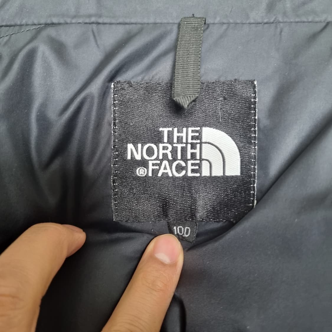 노스페이스 패딩 블루 L 상품이미지5