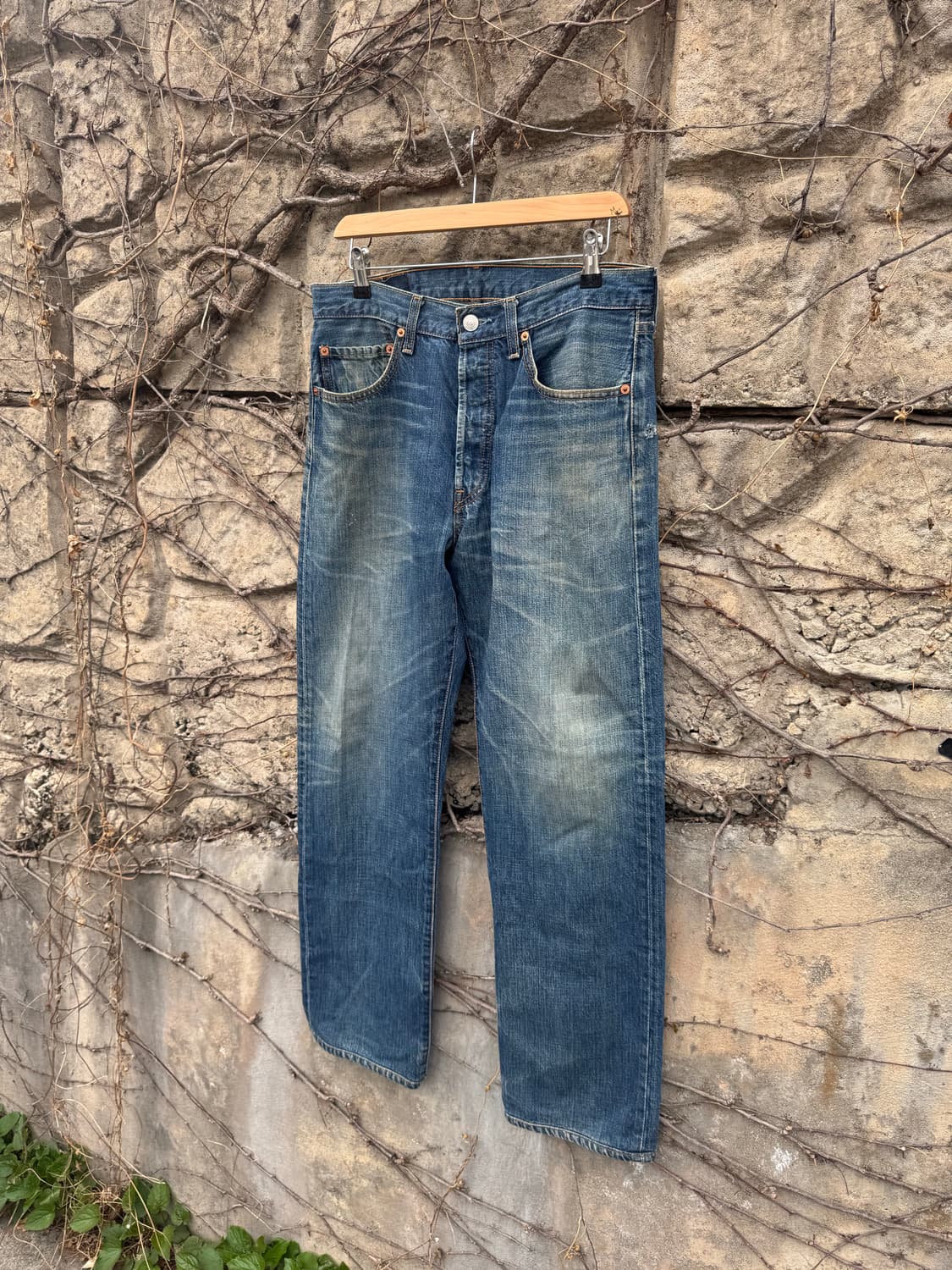 90s 리바이스 빈티지 501 워싱 데님 팬츠 32 상품이미지3