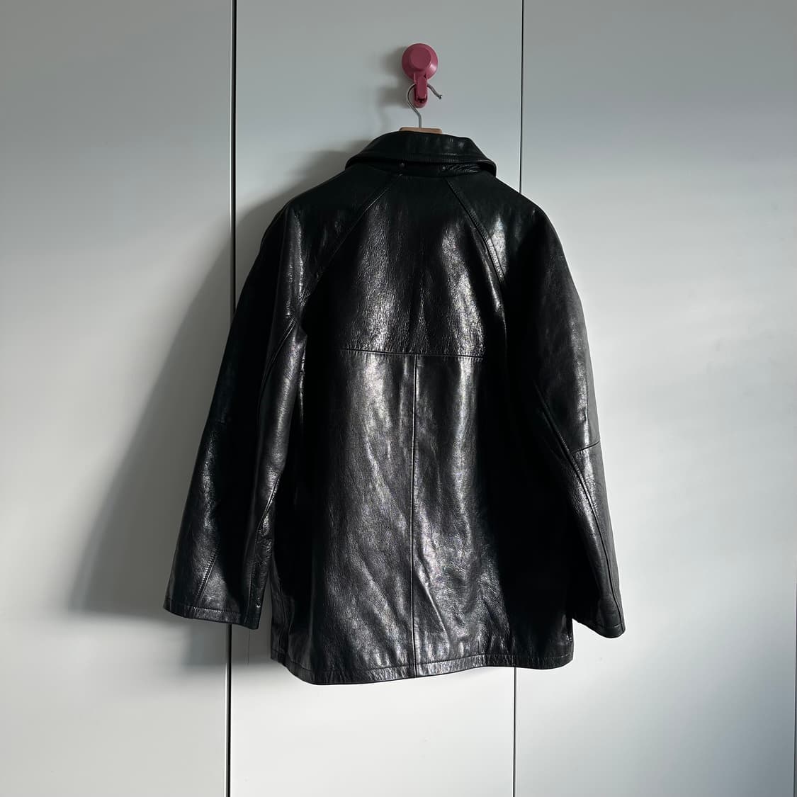 CP컴퍼니 고트스킨 라운드카라 레더자켓 상품이미지5