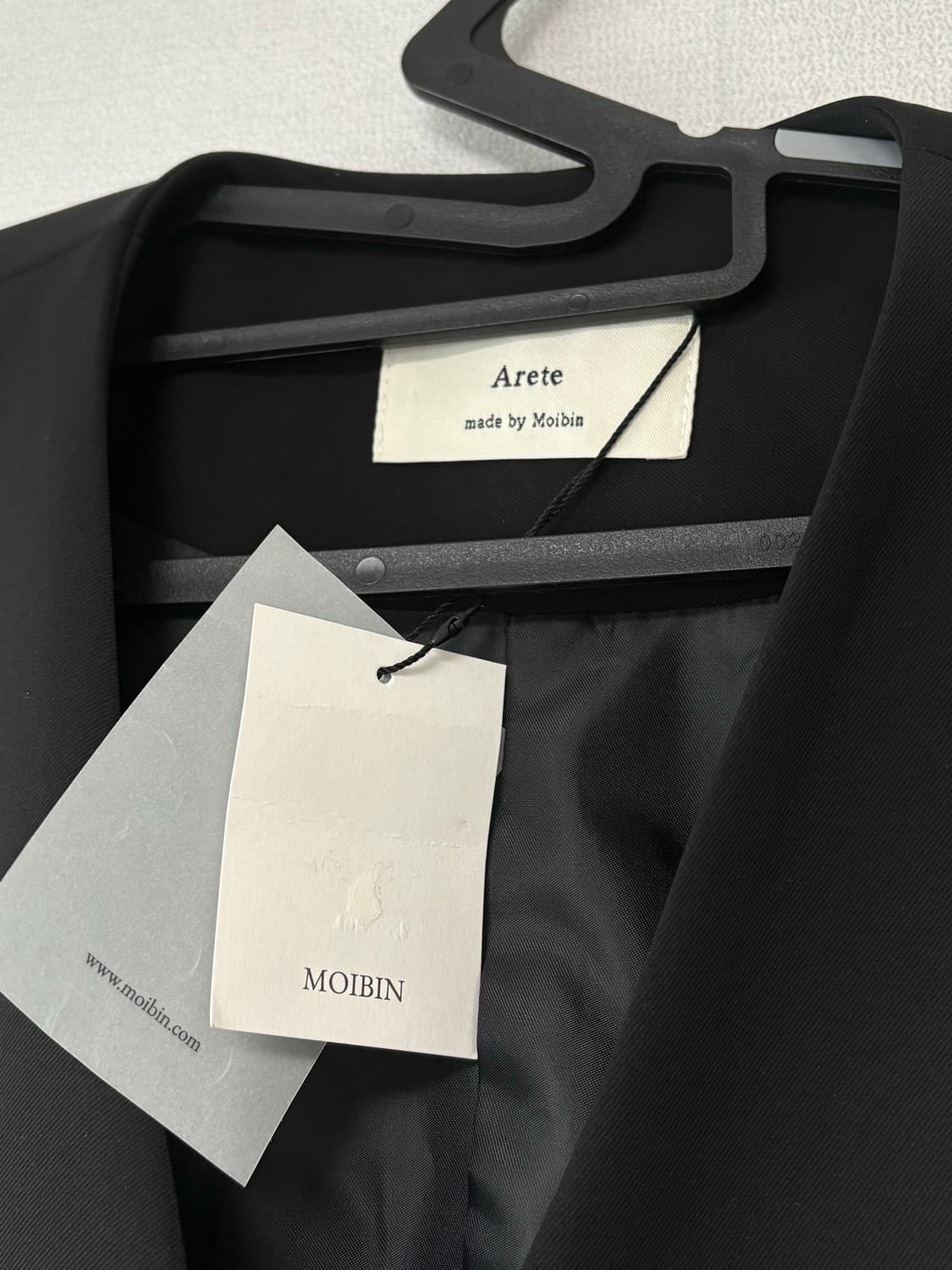 모아빈 아르테 arete 자켓 노카라자켓 블랙자켓 하객 상품이미지3