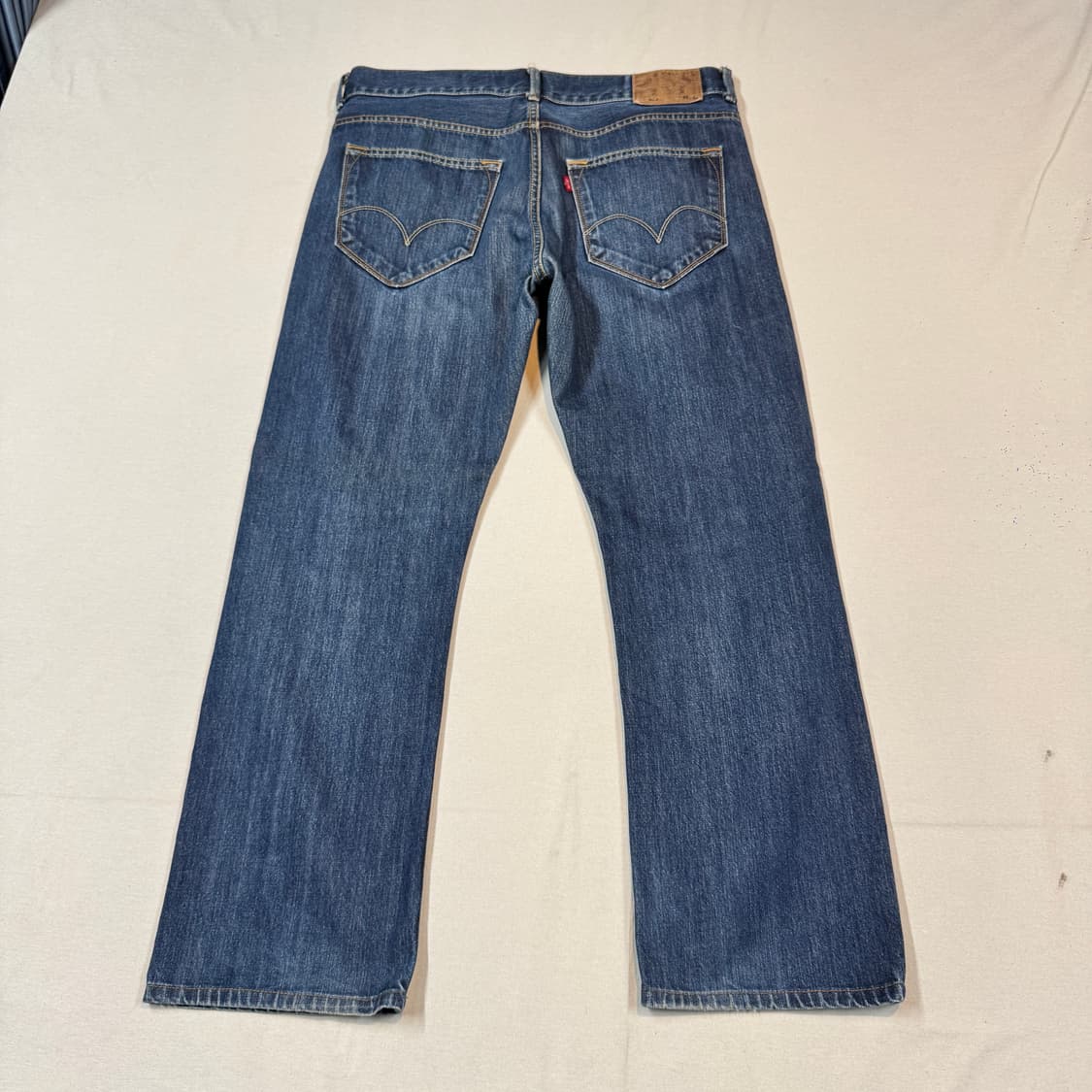 36inch) 리바이스 523 진청 스트레이트 핏 데님 청바지 상품이미지1