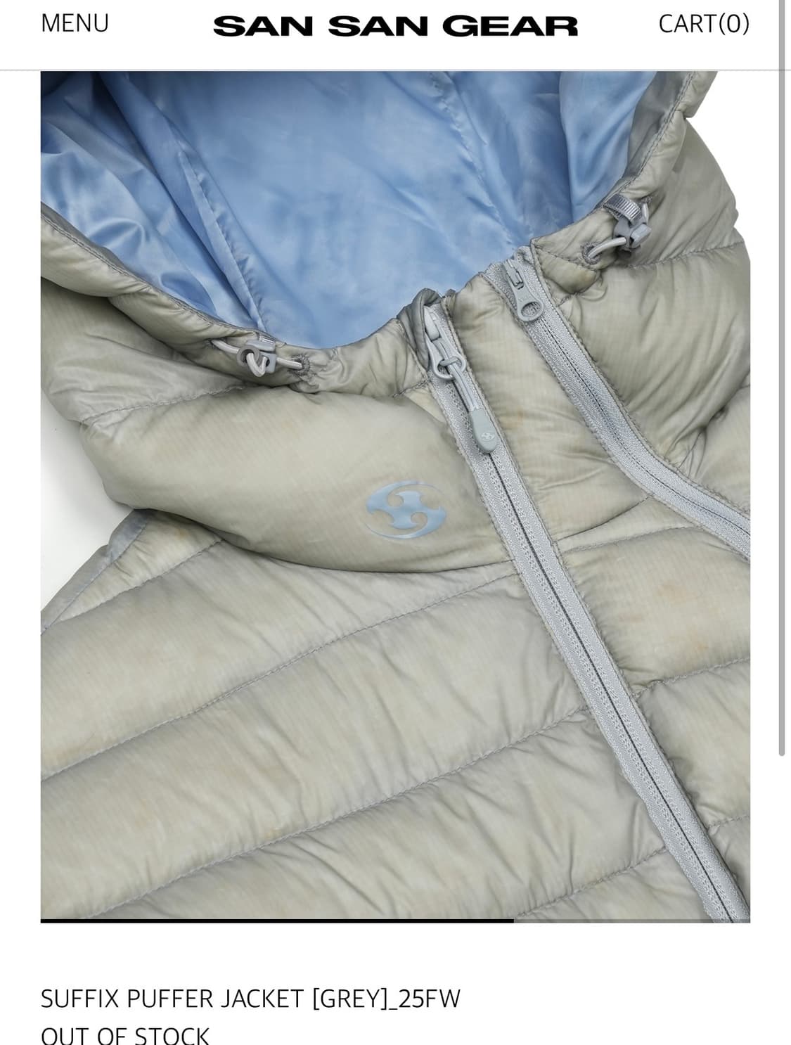 산산기어 서픽스 25FW 그레이 3 사이즈 미개봉 상품이미지3