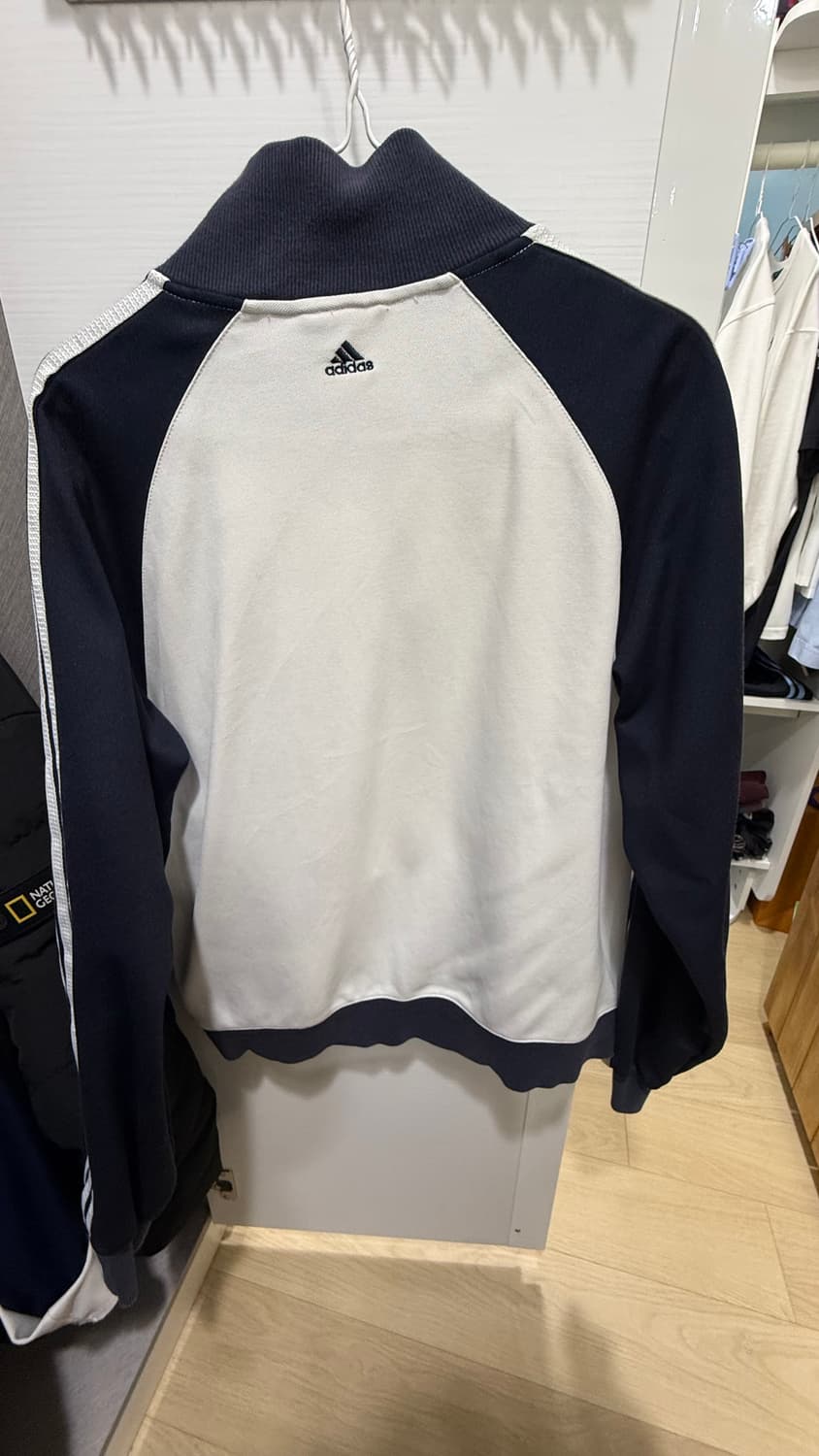 희귀 아디다스 남흰 져지 자켓 상품이미지2