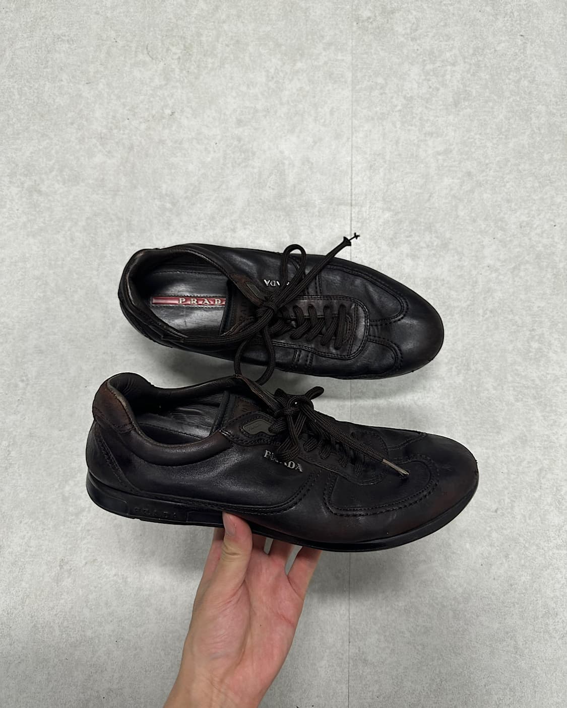 Prada brown learher 상품이미지5