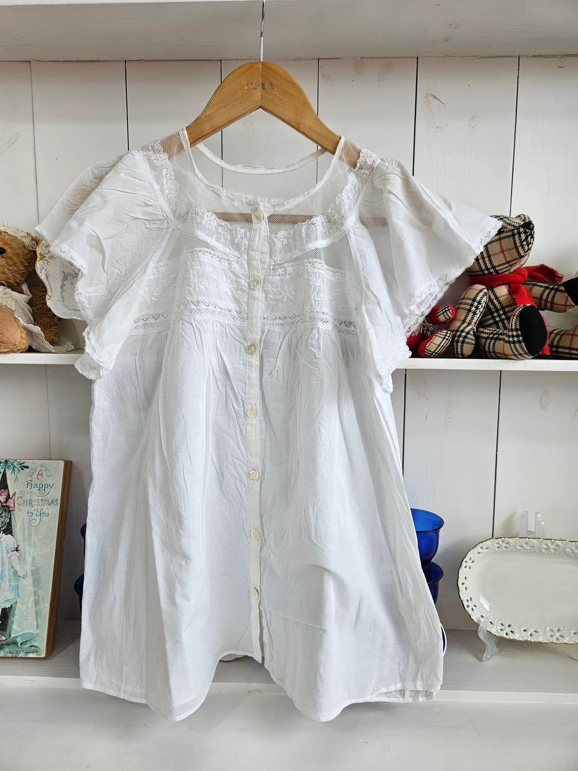 JILL STUART 화이트 레이스 블라우스 상품이미지1