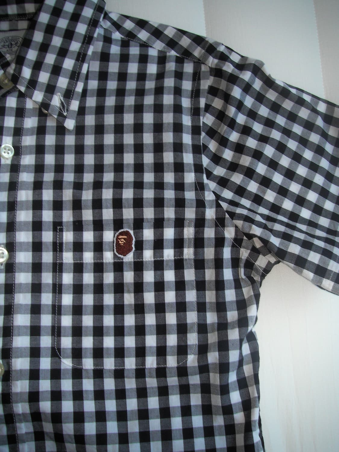 베이프 깅엄체크 셔츠 상품이미지4