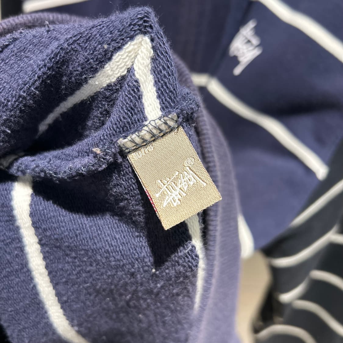 Stussy Stripe Zip-Up Hoodie 상품이미지9