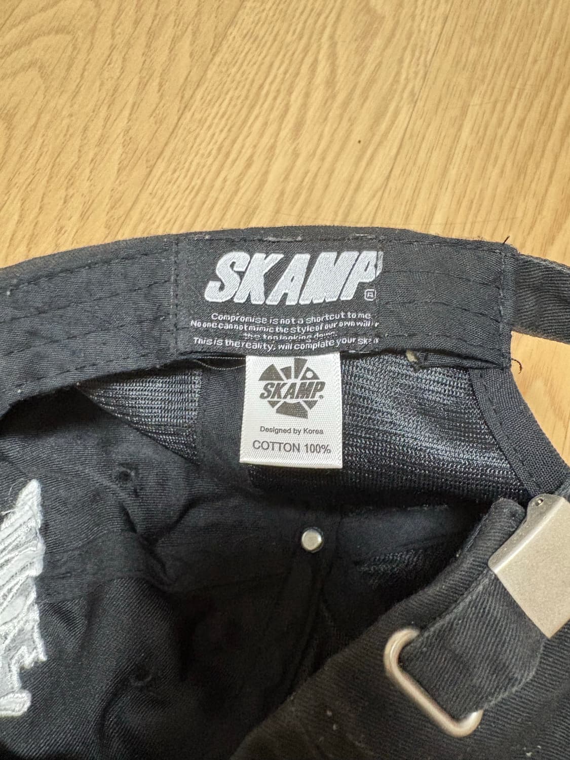 스캠프(SKAMP) 크루74 볼캡 블랙 (cotton 100%) 상품이미지4