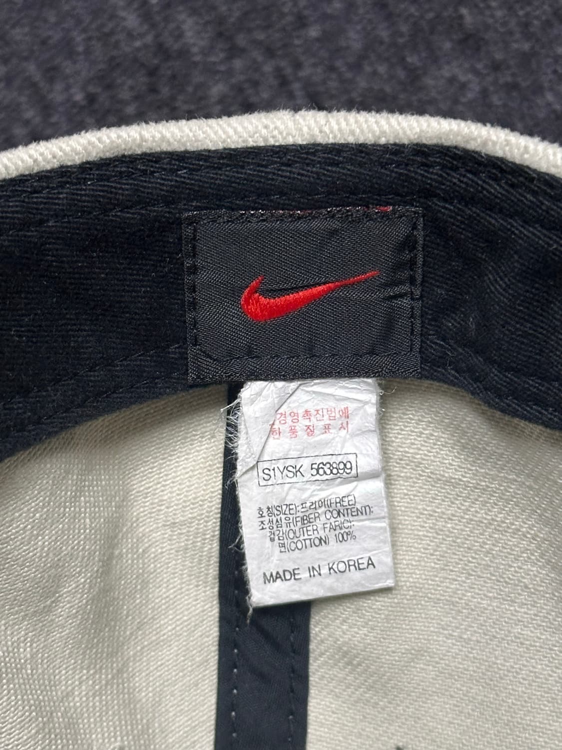 90s Nike 나이키 심플 스우시 베이직 코튼 베이스볼캡    상품이미지5