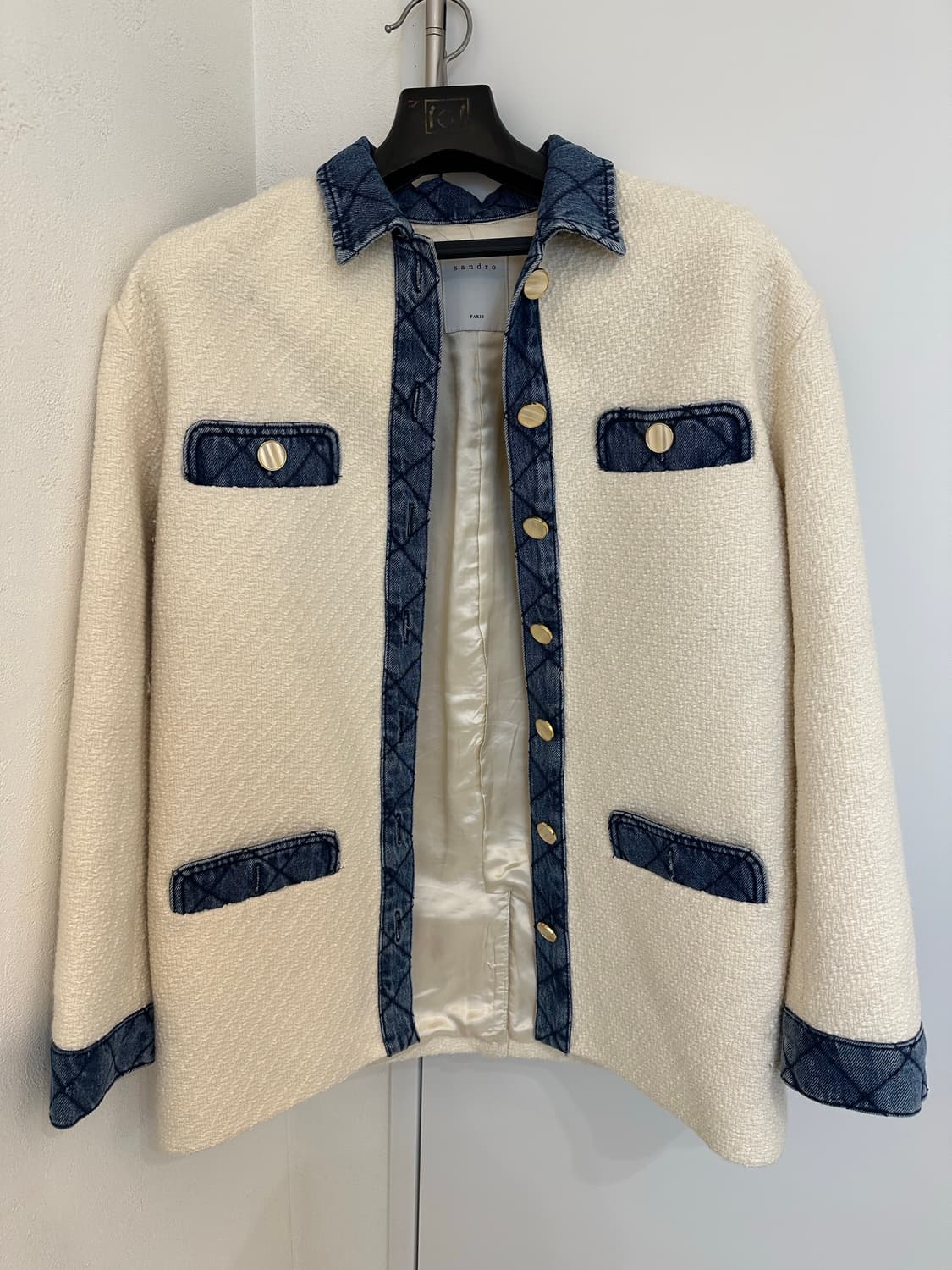 Sandro 트위드 데님 자켓 (36) 상품이미지1