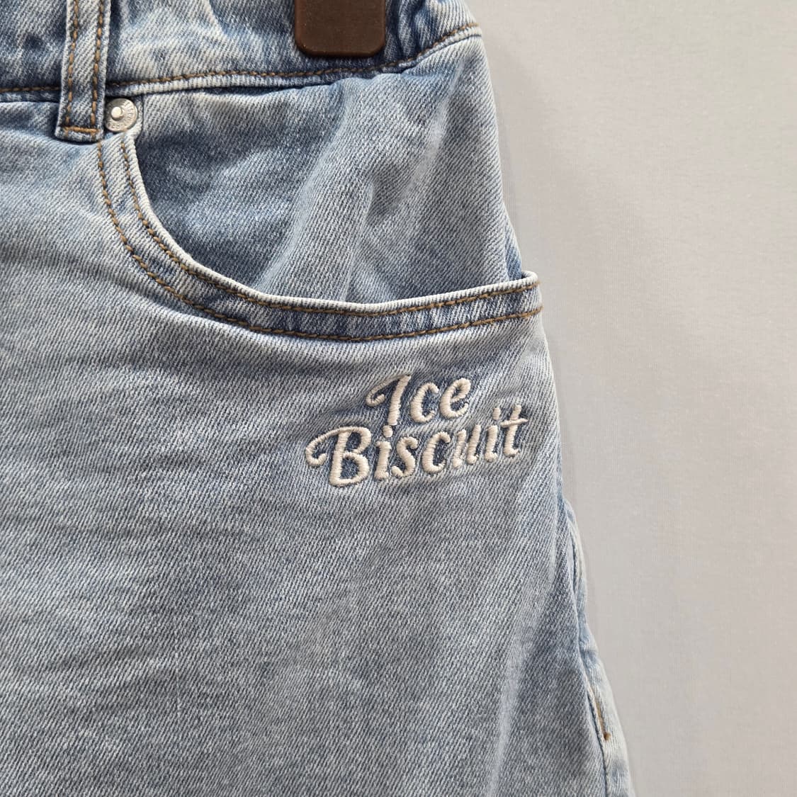 아이스비스킷 여아 데님 치마바지 165  상품이미지2