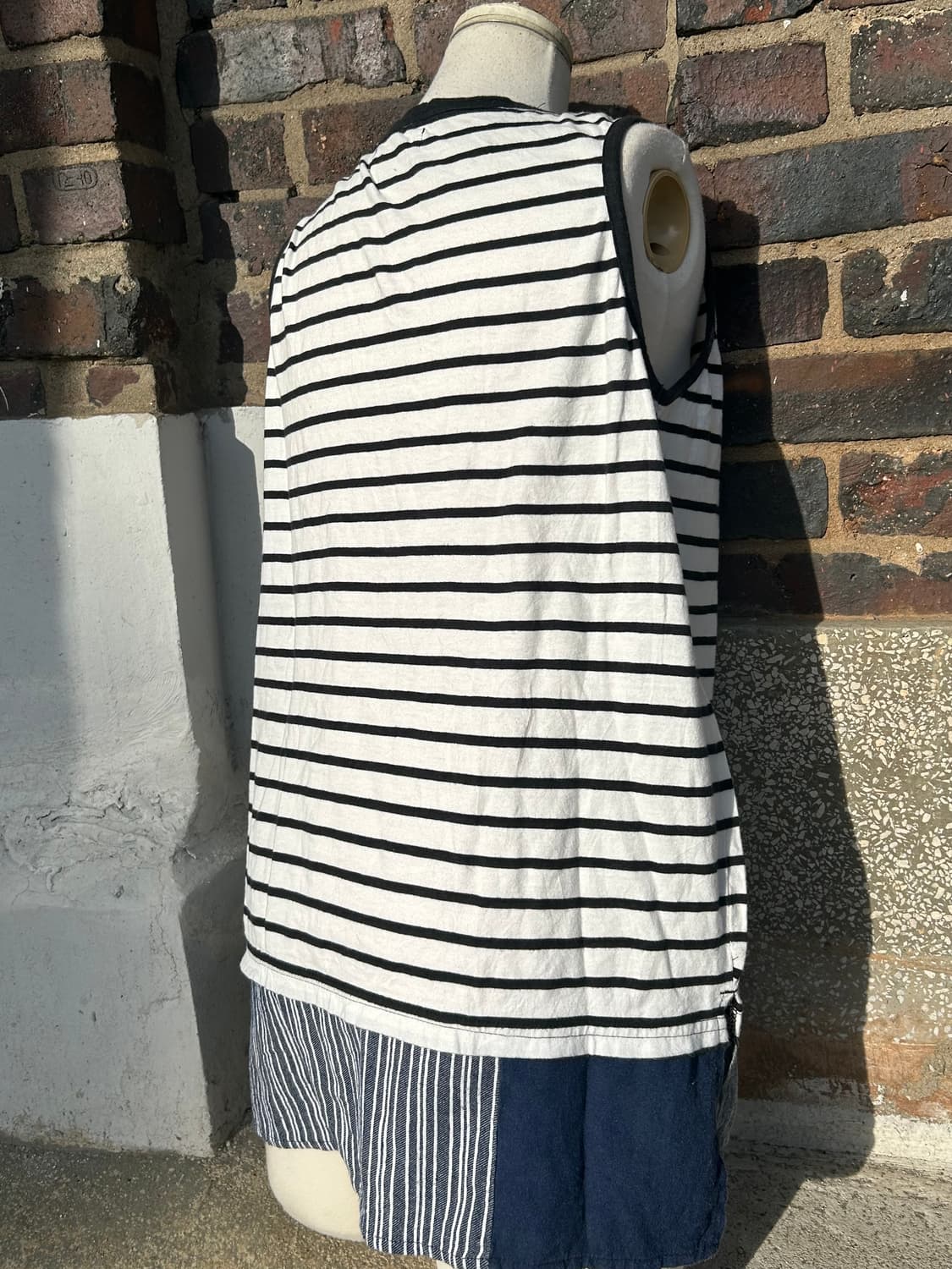 00s jpn 모리걸 하구미 스트라이프 나시 상품이미지3