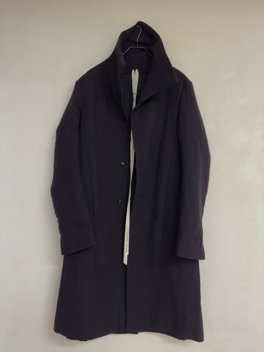 Individual sentiments 울 하이넥 코트 상품이미지1