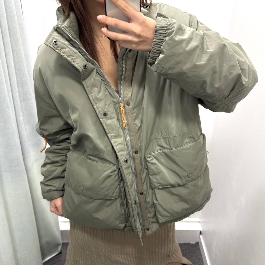 코닥 카키 야상 패딩 상품이미지2