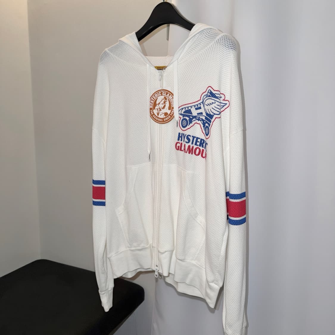 히스테릭 글래머 롤러스 후드 화이트 상품이미지1