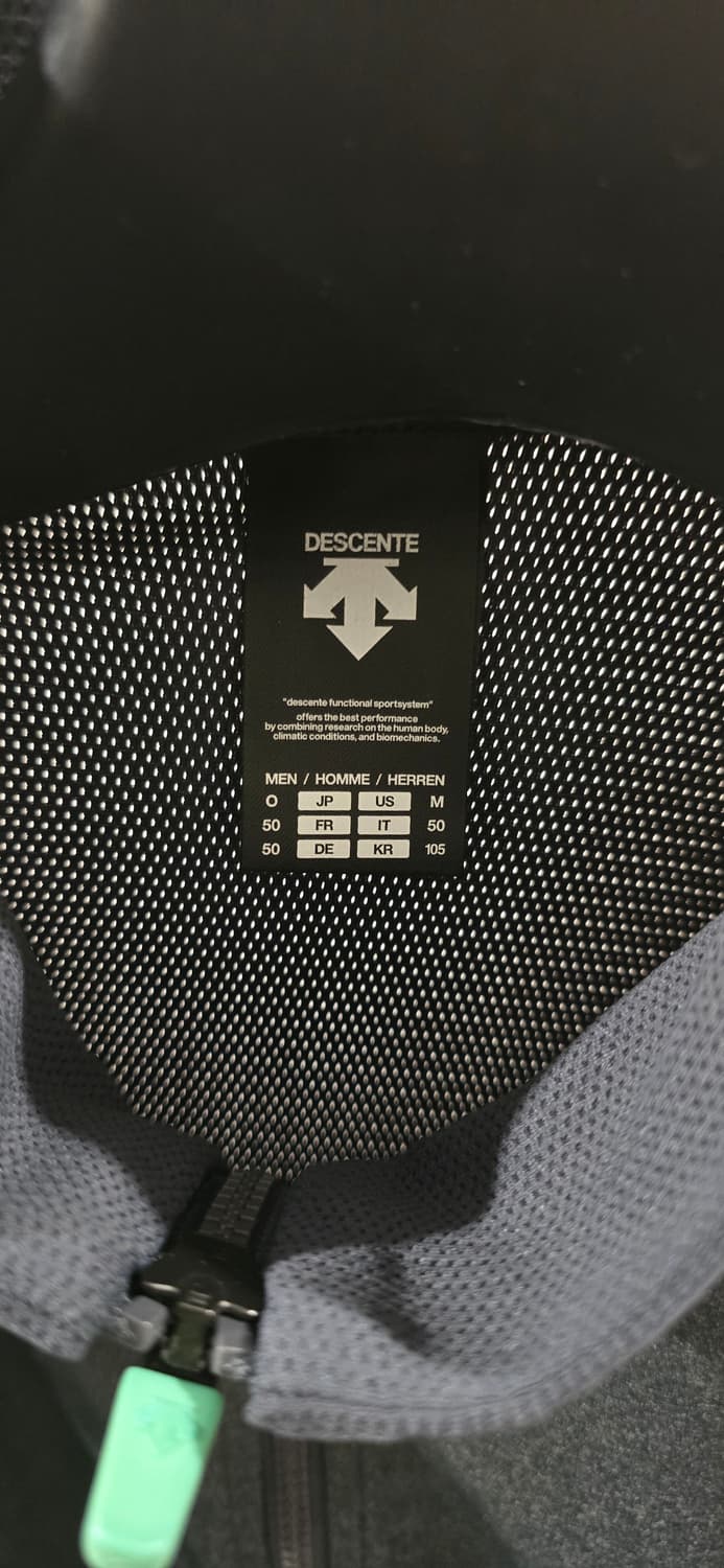 빈티지 데상트 차콜 져지 xl 상품이미지3